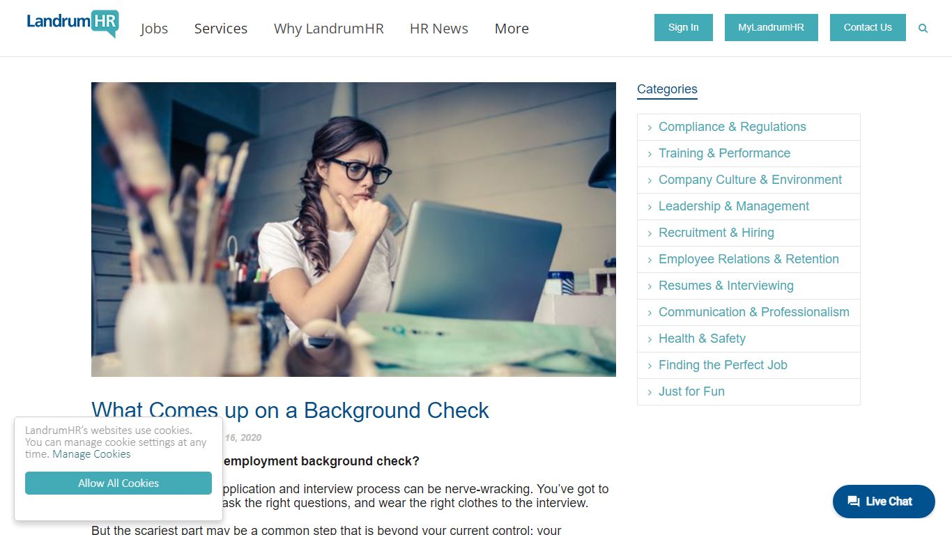 What Comes up on a Background Check - Landrum Staffing Services, Inc.